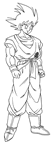 immagine dragon ball z da colorare
