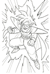 immagine dragon ball z da colorare