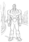 immagine dragon ball z da colorare