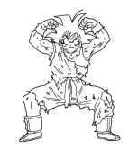 immagine dragon ball z da colorare