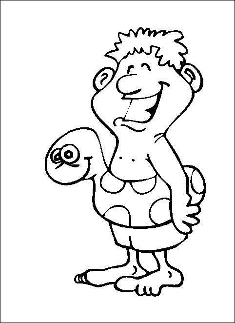 immagine estate da colorare