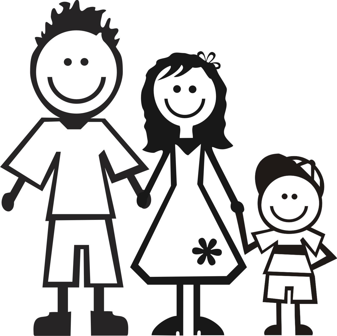 immagine famiglia da colorare