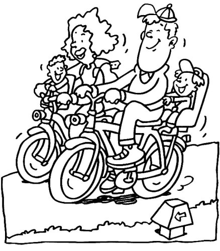 immagine famiglia da colorare