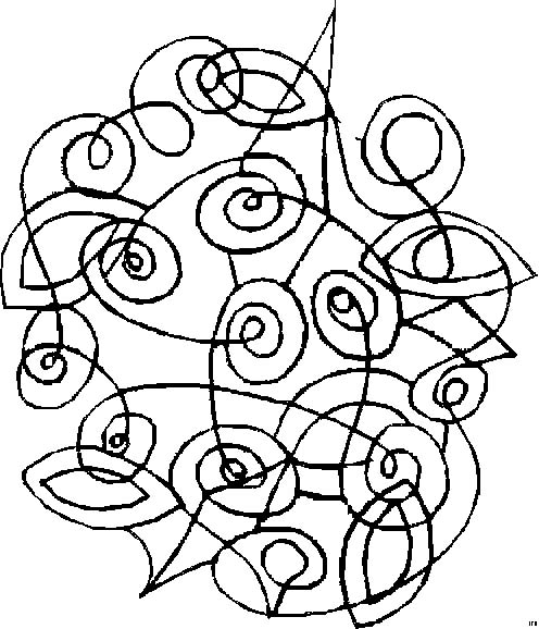 immagine figure astratte da colorare