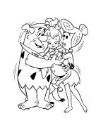 immagine flintstones da colorare