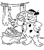 immagine flintstones da colorare