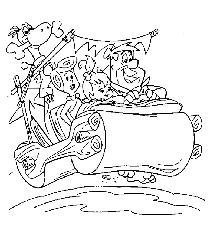 immagine flintstones da colorare