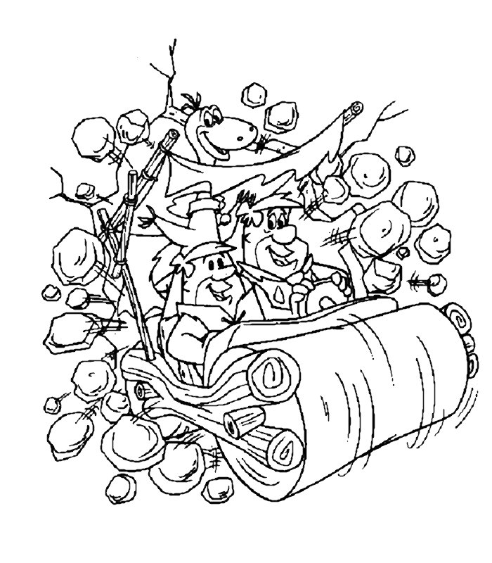 immagine flintstones da colorare