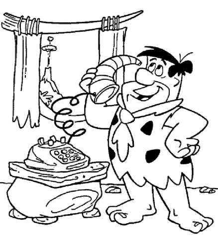 immagine flintstones da colorare
