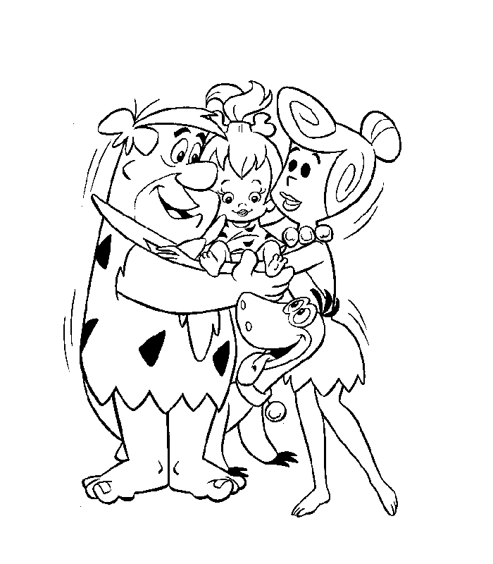 immagine flintstones da colorare