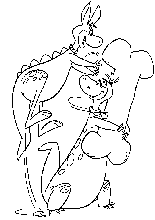 immagine flintstones da colorare