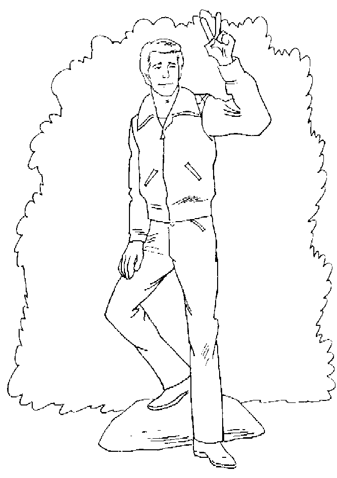 immagine fonzie da colorare
