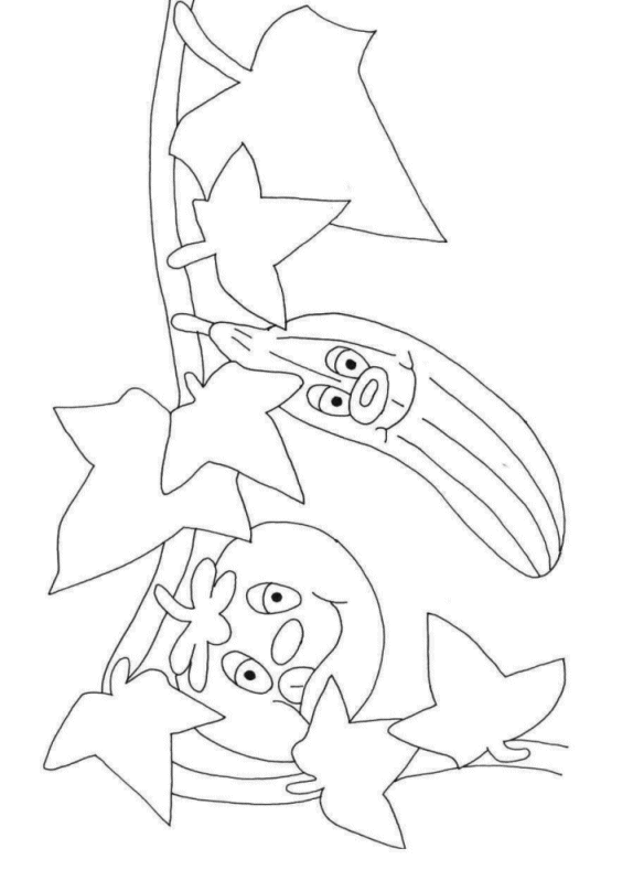 immagine frutta verdura da colorare