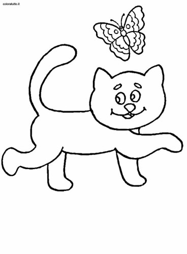 immagine gatti da colorare