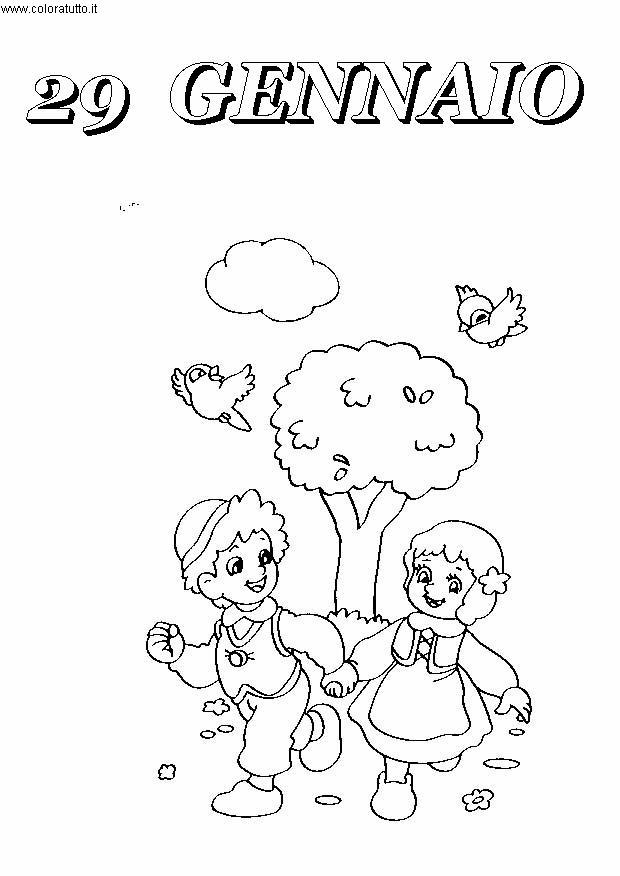 immagine giornalieri da colorare