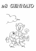 immagine giornalieri da colorare