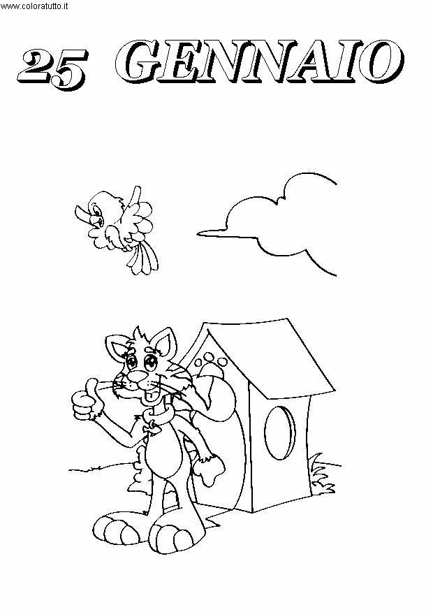 immagine giornalieri da colorare