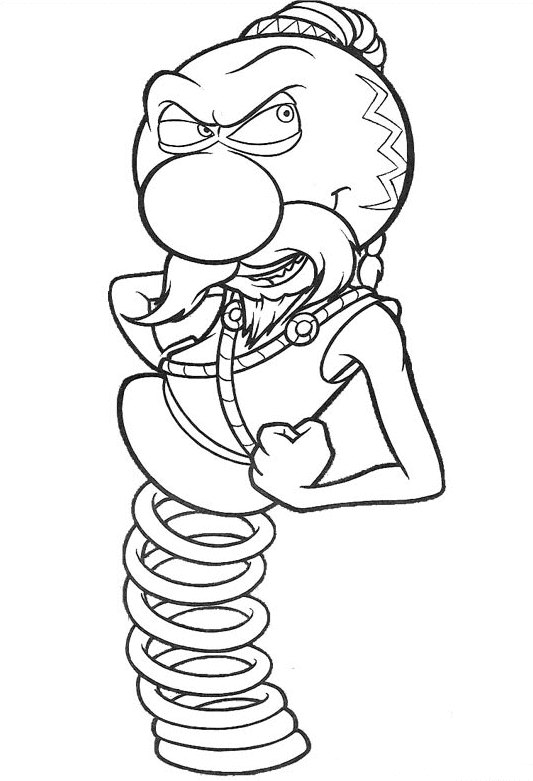 immagine giostra da colorare