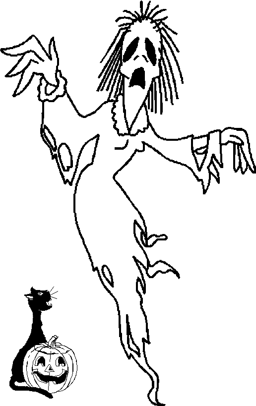 immagine halloween da colorare