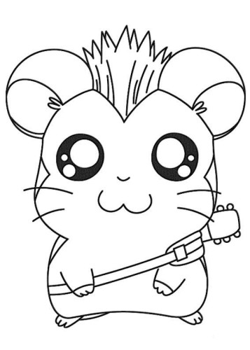 immagine hamtaro da colorare