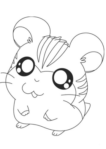 immagine hamtaro da colorare