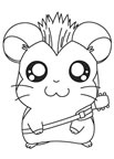 immagine hamtaro da colorare