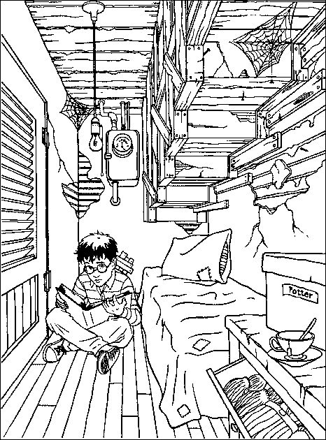 immagine harry potter da colorare