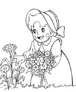 immagine heidi da colorare