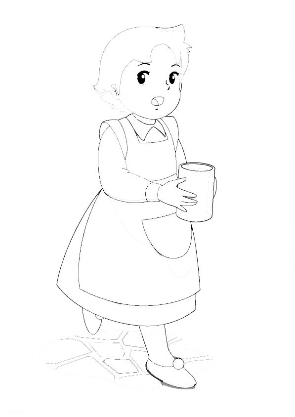 immagine heidi da colorare