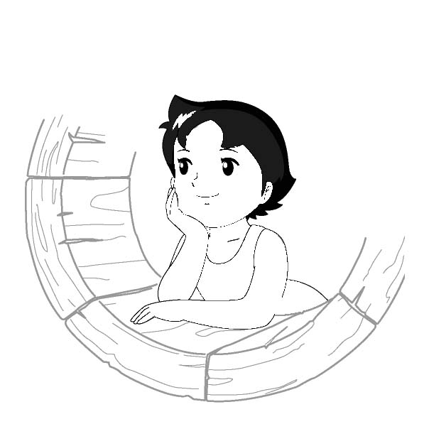 immagine heidi da colorare