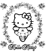 immagine hello kitty da colorare