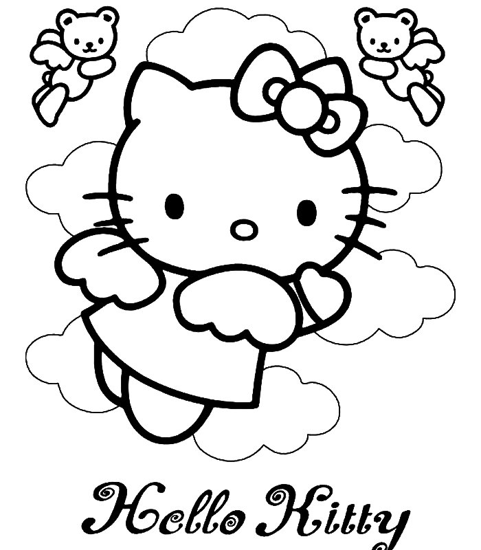 immagine hello kitty da colorare