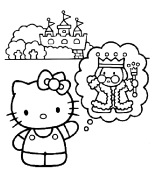 immagine hello kitty da colorare