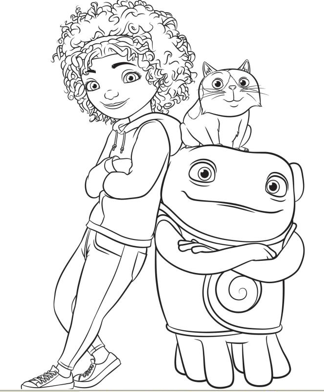 immagine home a casa da colorare