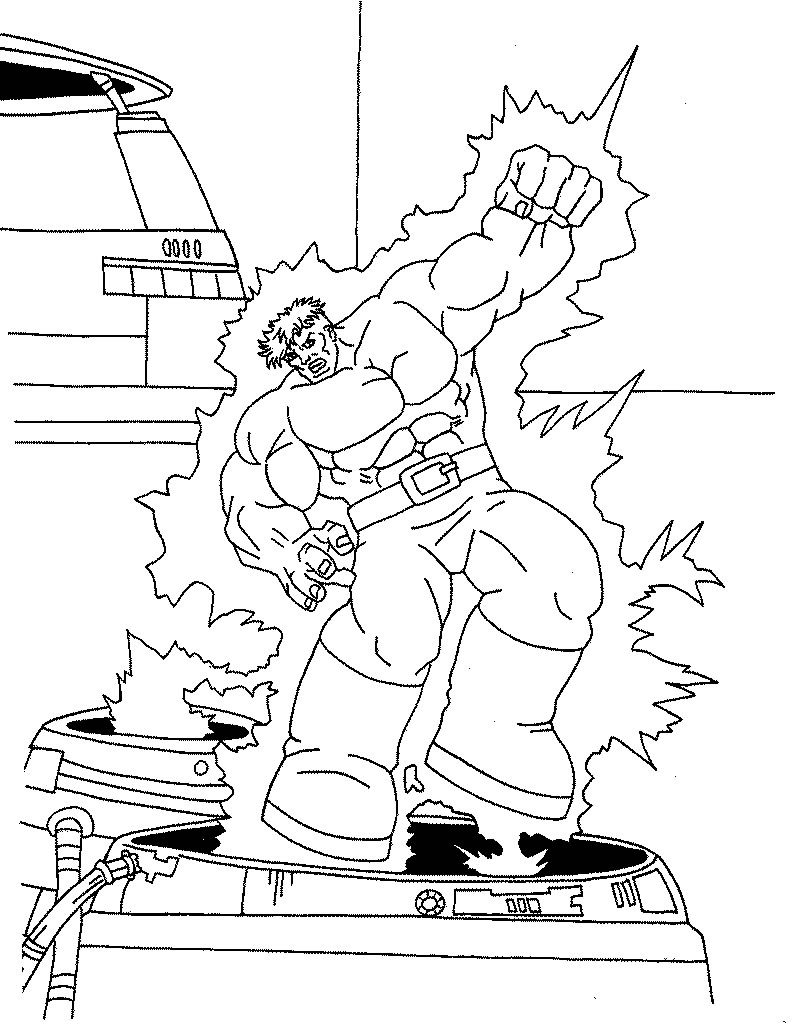 immagine hulk da colorare