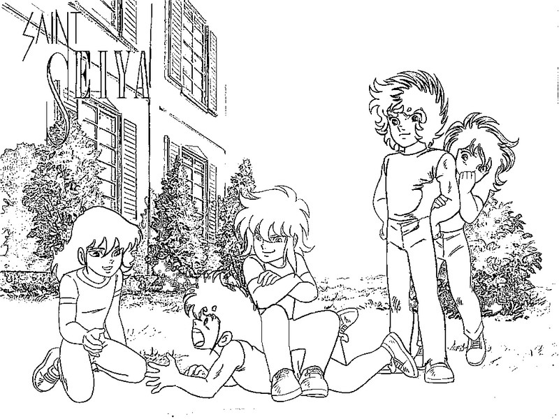 immagine i cavalieri dello zodiaco da colorare