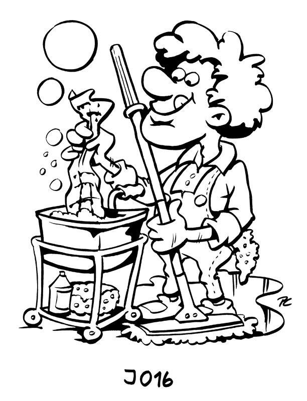 immagine i mestieri da colorare