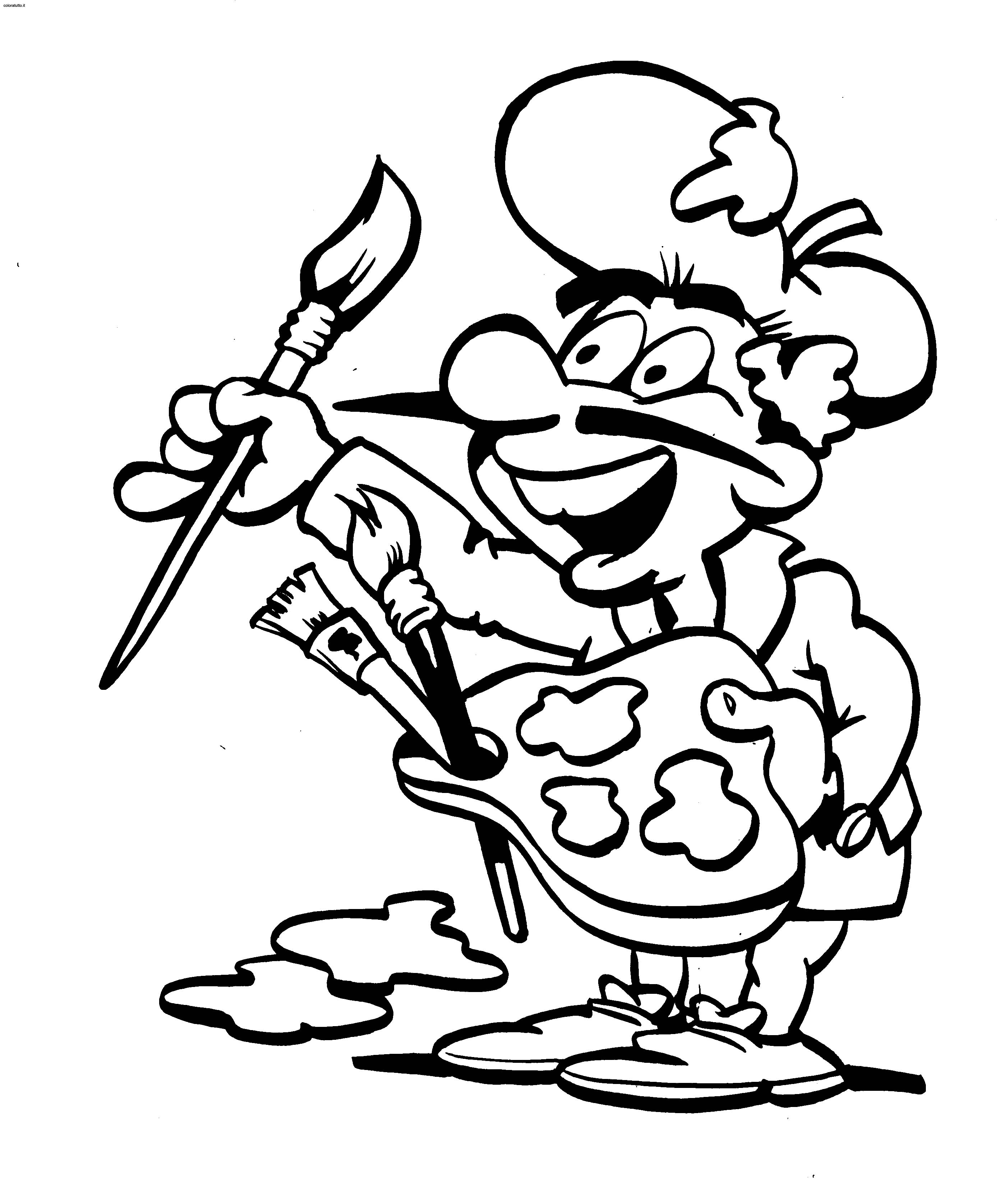 immagine i mestieri da colorare