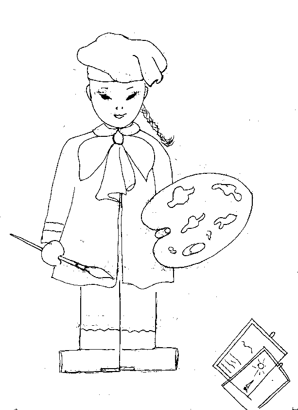 immagine i mestieri da colorare