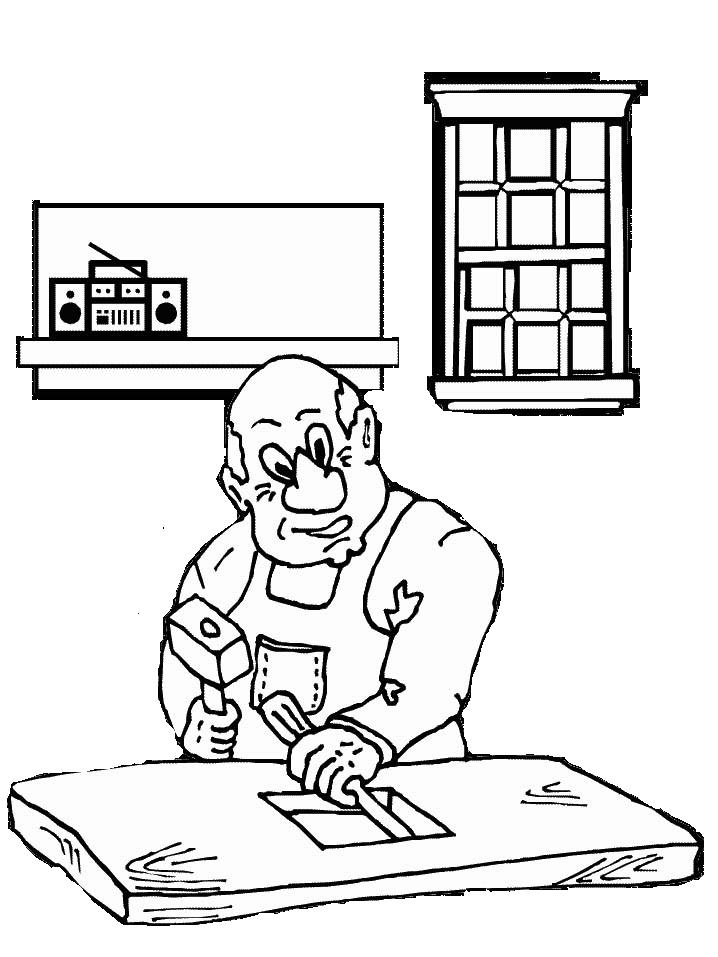 immagine i mestieri da colorare