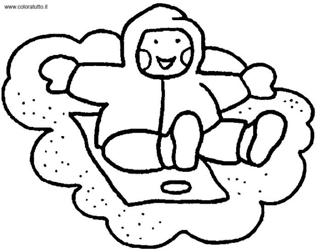 immagine inverno da colorare