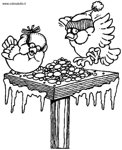 immagine inverno da colorare