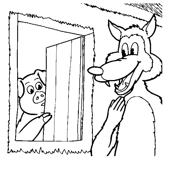 immagine lupi da colorare