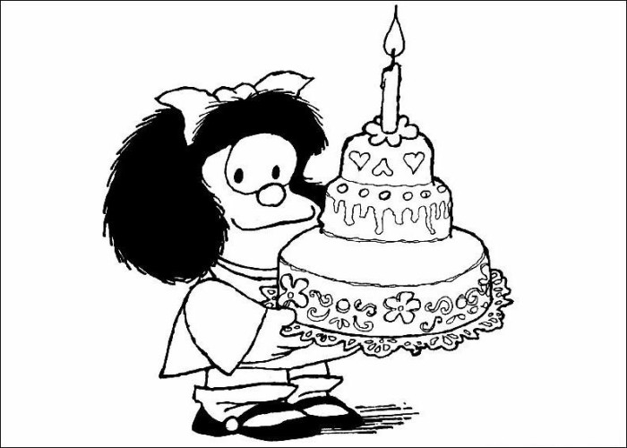 immagine mafalda da colorare