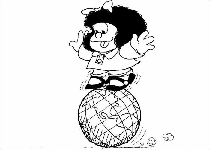 immagine mafalda da colorare