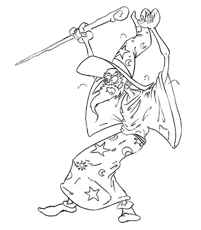 immagine maghi da colorare