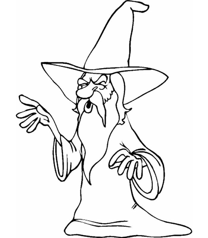immagine maghi da colorare