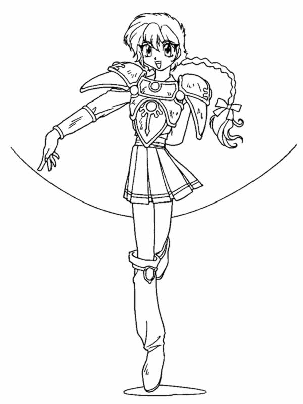 immagine magic knight da colorare