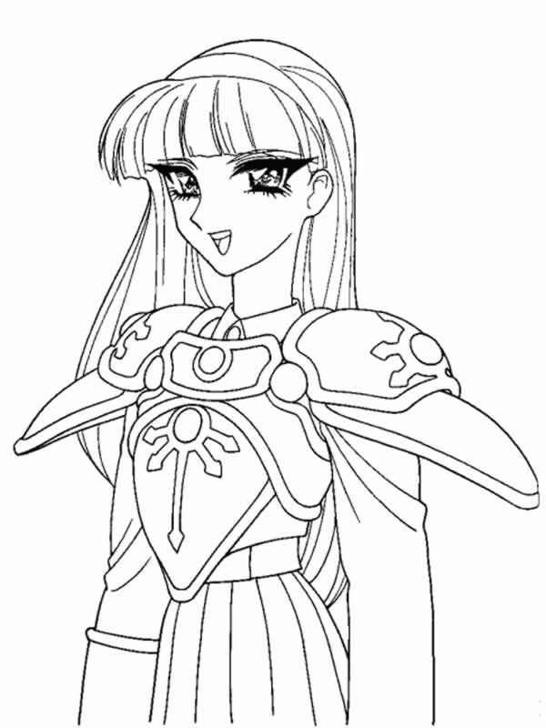 immagine magic knight da colorare