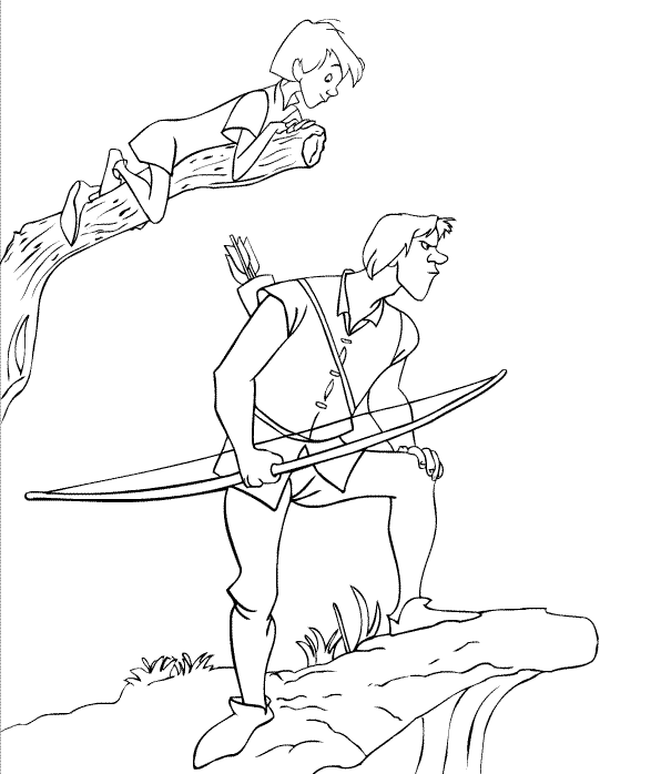 immagine mago merlino da colorare